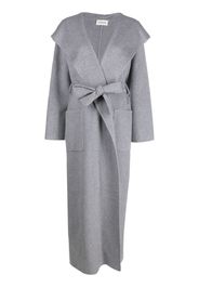 P.A.R.O.S.H. hooded cashmere maxi coat - Grigio