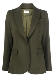 P.A.R.O.S.H. Blazer monopetto con revers a lancia - Verde