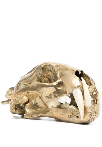 Parts of Four polished brass bone skull ornament - Oro