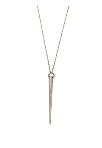 Parts of Four Big spike necklace - Argento