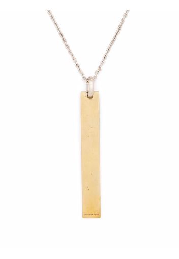 Parts of Four Plate pendant necklace - Argento