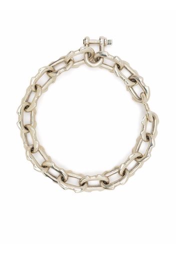 Parts of Four charm-chain choker necklace - Argento