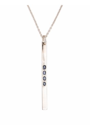 Parts of Four Plate pendant necklace - Argento