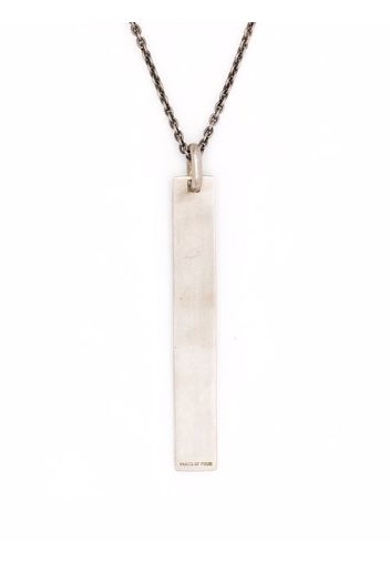 Parts of Four Plate pendant necklace - Grigio