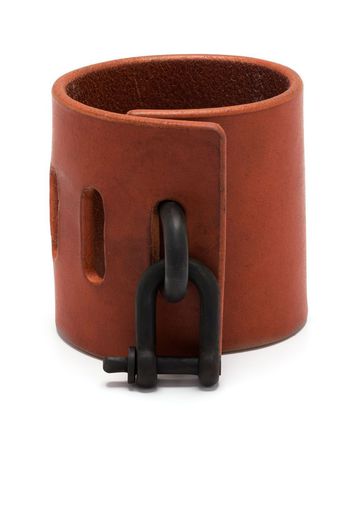 Parts of Four Restraint Charm leather bracelet - Marrone