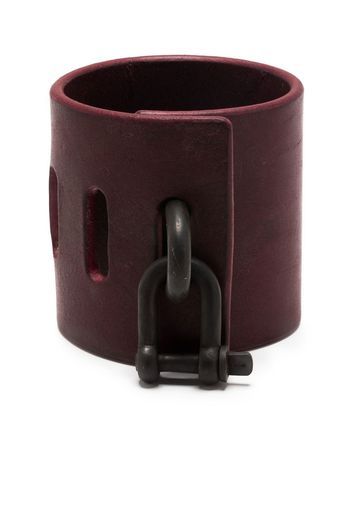 Parts of Four Restraint Charm leather bracelet - Rosso