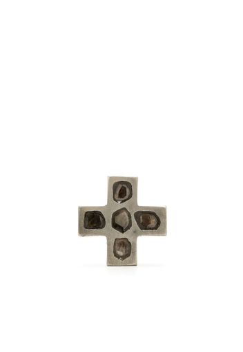 Parts of Four Plus-sign stud earring - Argento