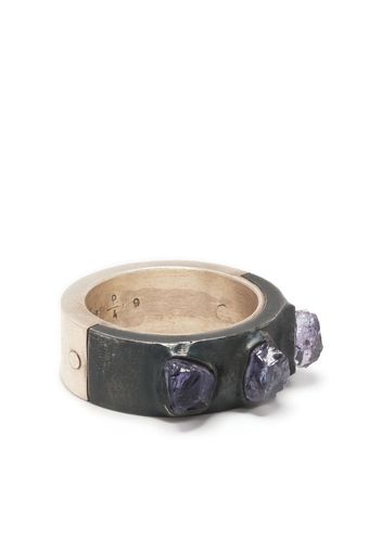 Parts of Four Sistema two-tone crystal ring - Argento