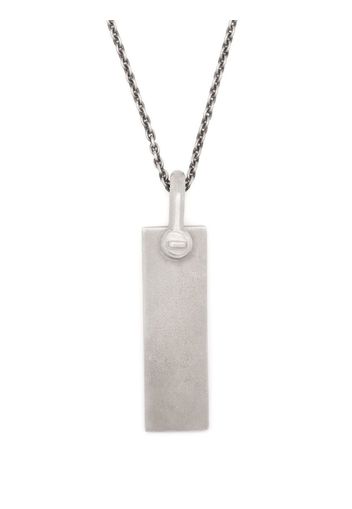 Parts of Four Plate pendant necklace - Argento