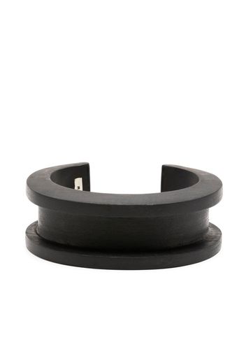 Parts of Four 30mm Crescent Channel bracelet - Nero