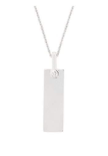 Parts of Four Plate pendant necklace - Argento