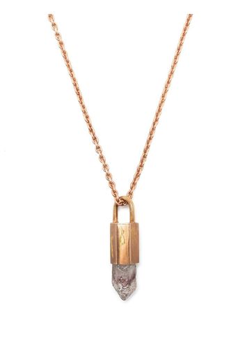 Parts of Four Talisman quartz pendant necklace - Rosa