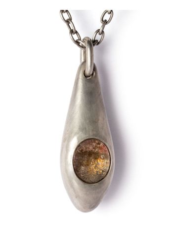 Parts of Four Chrysalis quartz pendant necklace - Argento