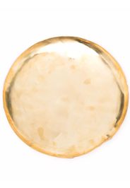 Parts of Four brass raised-trim plate - Oro