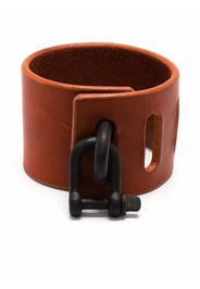 Parts of Four Restraint-charm leather bracelet - Arancione