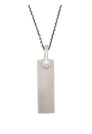 Parts of Four Plate pendant necklace - Argento