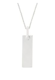 Parts of Four Plate pendant necklace - Argento