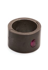 Parts of Four Sistema Single Ruby Slice ring - Grigio