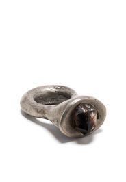 Parts of Four Giant Roman Alligator ring - Argento