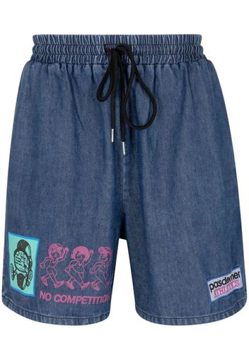 Pas de Mer Shorts denim Athletics - Blu