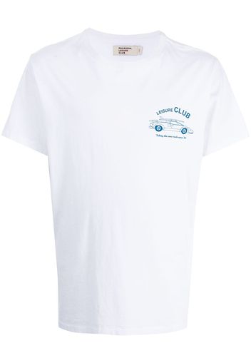 Pasadena Leisure Club T-shirt con stampa - Bianco