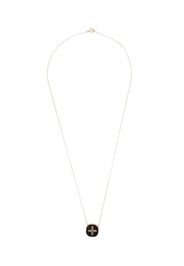 9K rose gold Bowie diamond cross necklace