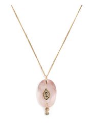 Pascale Monvoisin 9kt yellow gold quartz and diamond necklace - Rosa