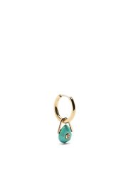 Pascale Monvoisin 9kt yellow gold Orso turquoise and diamond drop earring - Oro