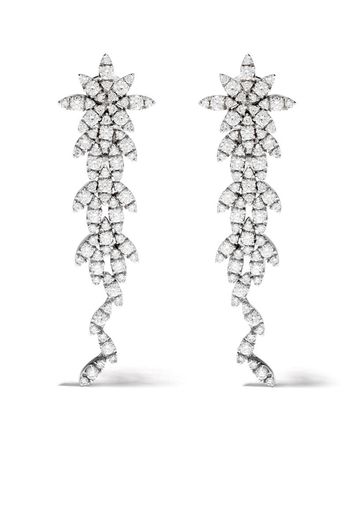 18kt white gold Ghirlanda diamond earrings