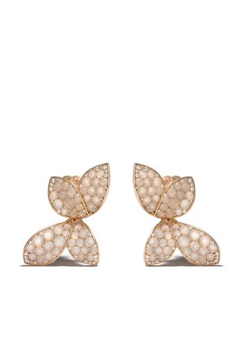 18kt rose gold Giardini Segreti diamond stud earrings