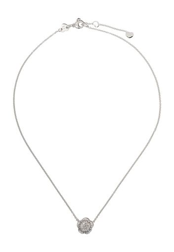 Pasquale Bruni Collana Je T'aime in oro bianco 18kt con topazio blu e diamanti - Argento