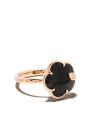 Anello Petit Joli in oro rosa 18kt con diamanti e onice