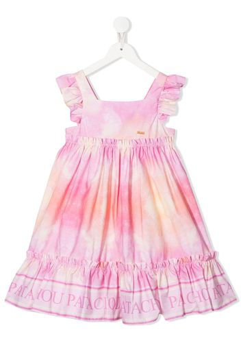 Patachou Abito con fantasia tie-dye - Rosa