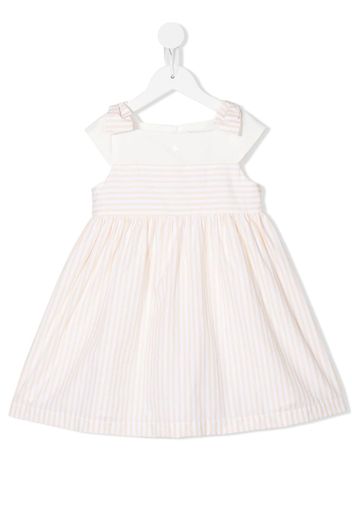 Patachou striped poplin dress - Bianco