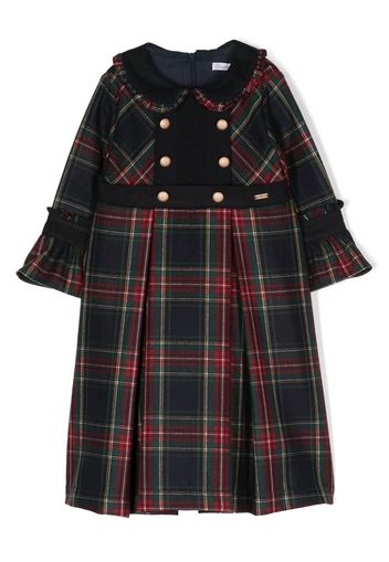 Patachou Abito con stampa tartan - Blu