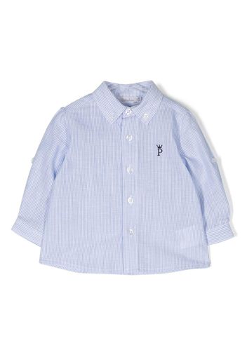 Patachou Camicia a righe con ricamo - Blu