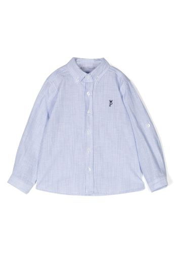 Patachou Camicia con ricamo - Blu