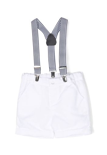 Patachou Shorts con bretelle - Bianco