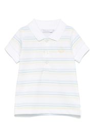 Patachou striped polo shirt - Bianco