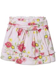 Patachou floral-print cotton mini skirt - Rosa