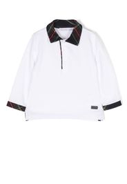 Patachou Camicia rugby con colletto a contrasto - Bianco