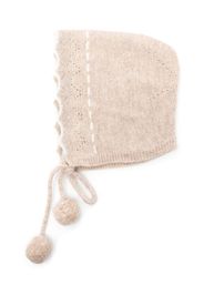 Patachou merino wool-blend knitted bonnet - Toni neutri