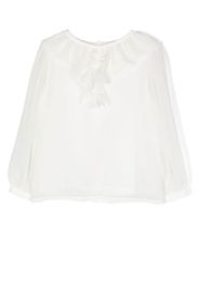 Patachou Blusa con ruches - Bianco