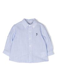 Patachou Camicia a righe con ricamo - Blu