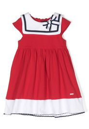 Patachou sailor collar sleeveless dress - Rosso