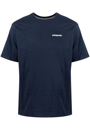 Patagonia logo print T-shirt - Blu