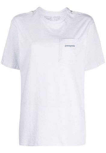 Patagonia patch-pocket perfomance T-shirt - Blu