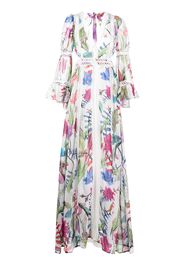 PatBO Zamia lace-trim maxi-dress - Bianco