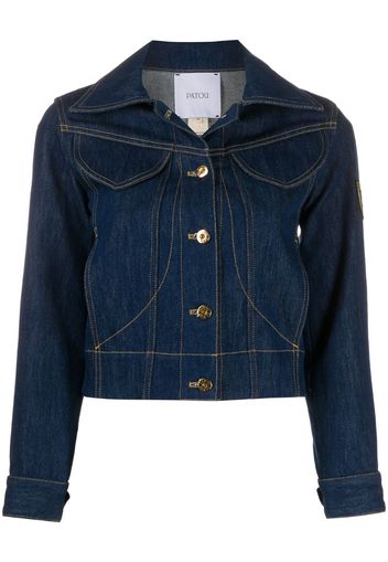 Giacca denim con applicazione