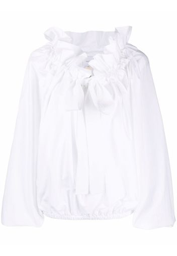 Patou Blusa con ruches - Bianco